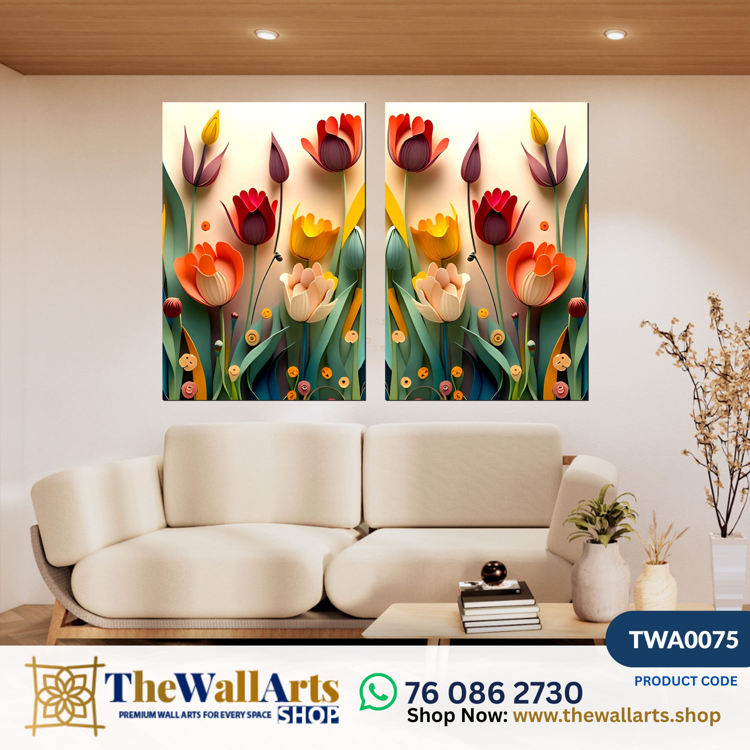 2 Panels Wall Art (TWA0075)